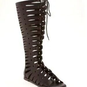 Ashley Stewart Lace-Up Gladiator Sandals in 8W